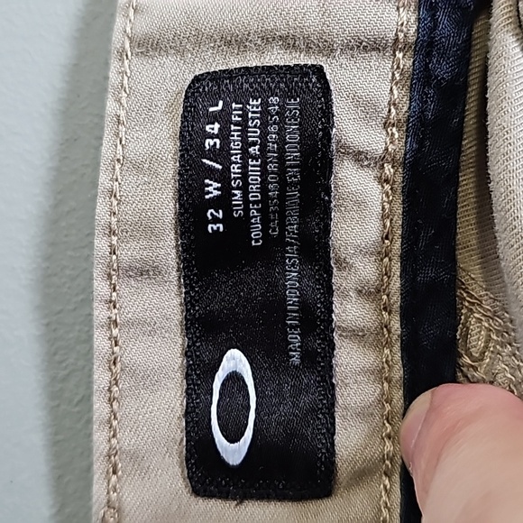 Oakley 32x34 tan slim straight pants - Picture 7 of 8